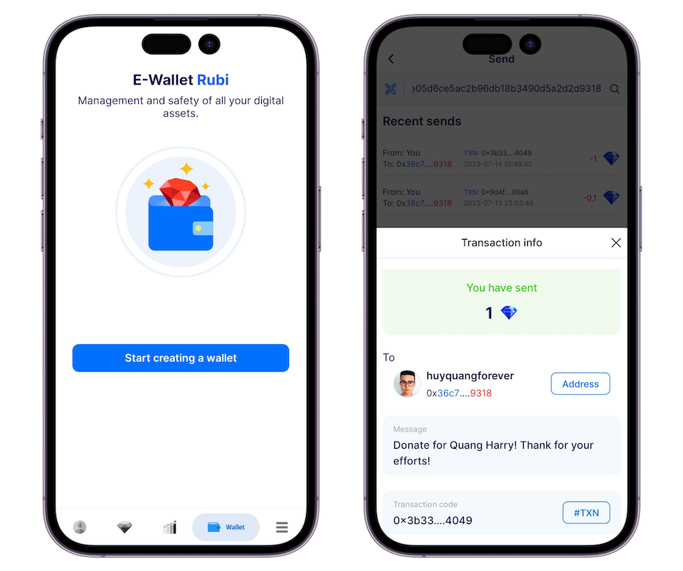 Cập nhật 14 tháng 7, Rubi Wallet 1.0 phát hành toàn cầu